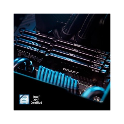 Модуль пам'яті для комп'ютера DDR5 64GB (2x32GB) 5600 MHz Fury Beast Black Kingston Fury (ex.HyperX) (KF556C36BBE2K2-64)