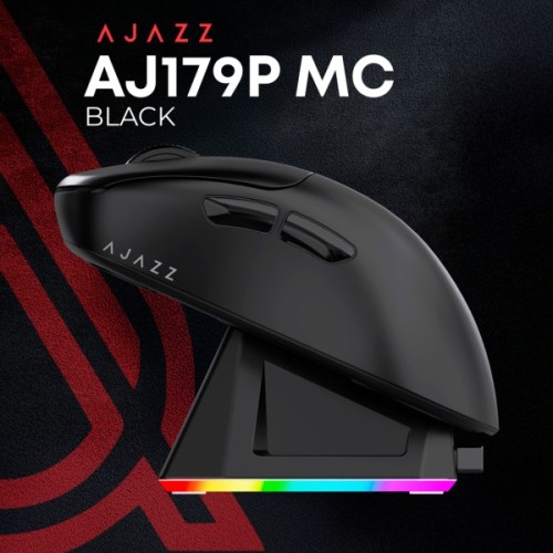 Мишка Ajazz AJ179P MC Charging Dock Wireless/Bluetooth/USB Black (AJ179P-MC-B)