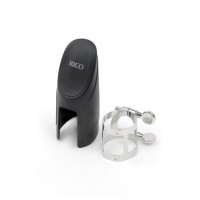 Лігатура для саксофонів D'Addario Rico Ligature & Cap For Soprano Sax Nickel-Plated (RSS1N)