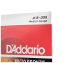 Струни для гітари D'Addario 80/20 Bronze Medium (13-56) (EJ12)