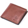 Портмоне Grande Pelle У гладкій шкірі Коричневе (11308)