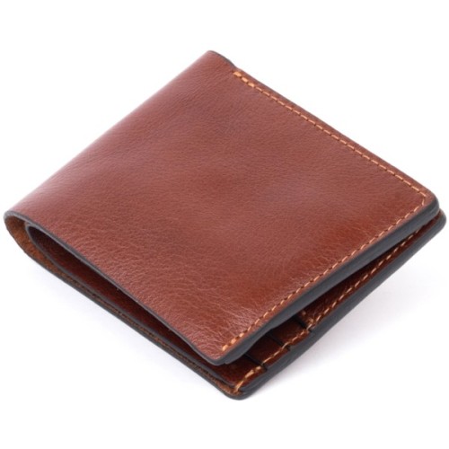 Портмоне Grande Pelle У гладкій шкірі Коричневе (11308)