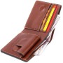 Портмоне Grande Pelle У гладкій шкірі Коричневе (11308)