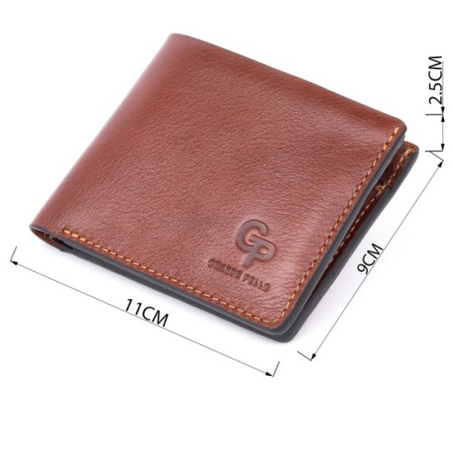 Портмоне Grande Pelle У гладкій шкірі Коричневе (11308)