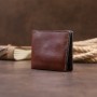 Портмоне Grande Pelle У гладкій шкірі Коричневе (11308)