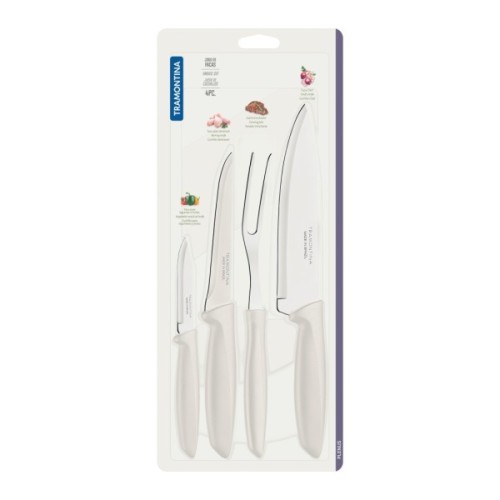Набір ножів Tramontina Plenus Light Grey 4 шт (23498/331)