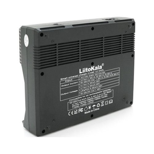 Зарядний пристрій для акумуляторів Liitokala 4 Slots+2, Ni-MH/Ni-CdAA,AAA,C, +Крона, Li-ion/IMR32650,21700,18650 (Lii-D4XL)