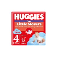 Підгузки Huggies Little Movers/Pants 4 (9-14 кг) Box для хлопчиків 72 шт (5029053564104)