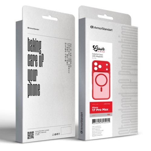 Чохол до мобільного телефона Armorstandart Lush MagCase Apple iPhone 17 Pro Max Red (ARM87504)