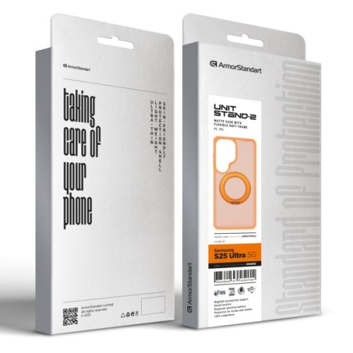 Чохол до мобільного телефона Armorstandart Unit Stand2 Samsung S26 Ultra 5G Orange (ARM89566)