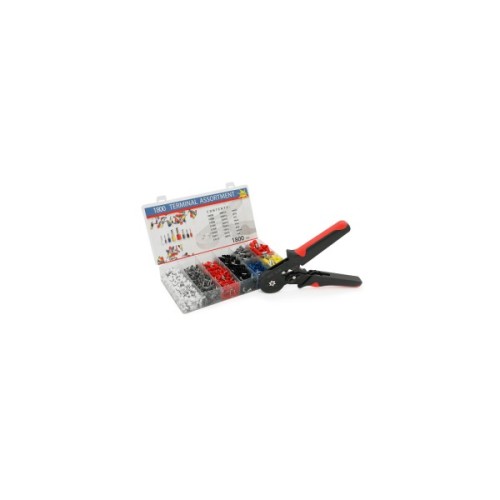 Затискач для клем Voltronic HCS8 6-6A, black-red, набір наконечників VE0508 VE7508 VE1008 VE1508 VE2508 VE4009 VE6012 VE1 (HCS8 6-6A+VE1800)