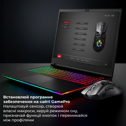 Мишка GamePro Genesis Hollow Wireless/Bluetooth/USB White (GM870HW)