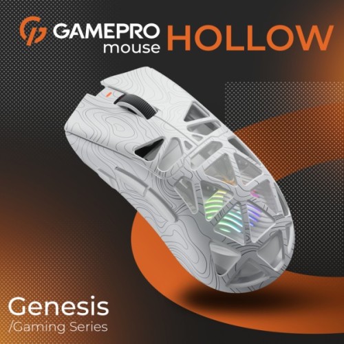 Мишка GamePro Genesis Hollow Wireless/Bluetooth/USB White (GM870HW)