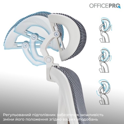 Офісне крісло OfficePro Atlas OC630-W-DG-DG (OC630-W-DG-DG)