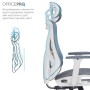 Офісне крісло OfficePro Atlas OC630-W-DG-DG (OC630-W-DG-DG)