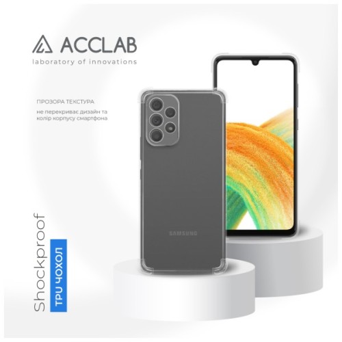 Чохол до мобільного телефона ACCLAB ShockProof Samsung Galaxy A53 5G Transparent (1283126565564)