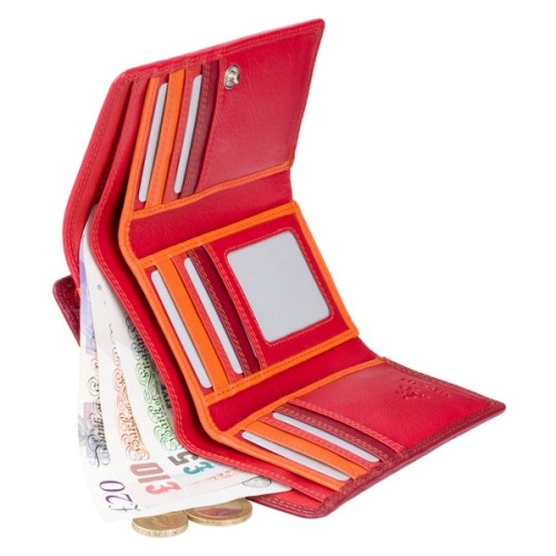 Гаманець Visconti RB43 Bora з RFID Red Multi (RB43 RED M)