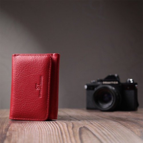 Портмоне ST Leather З натуральної шкіри Червоне (22727)