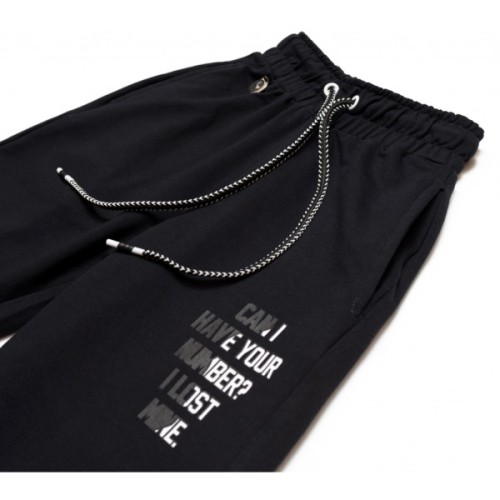 Спортивний костюм дитячий A-Yugi з капюшоном (7050-158G-black)