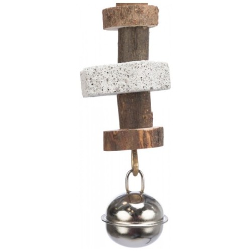 Іграшка для птахів Trixie підвісна з вулканічним каменем 16 см (4011905589510)