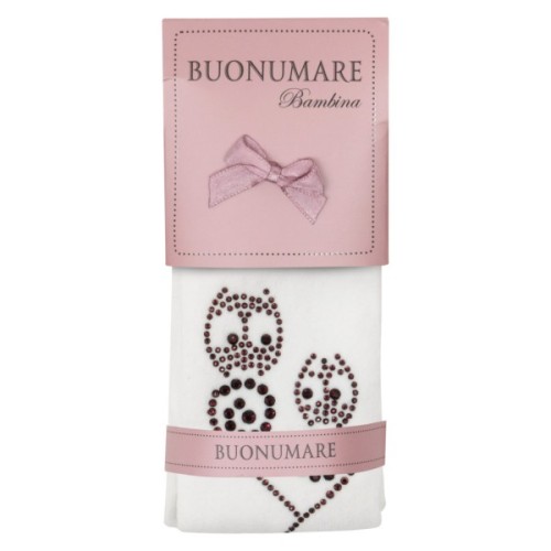 Колготки дитячі BNM зі стразами (M0C0302-1171-7G-white)