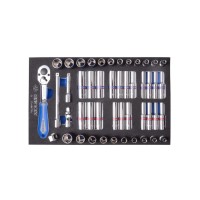 Набір інструментів KING TONY 1/4" 48 шт. в ложементі (9-2548CRV)