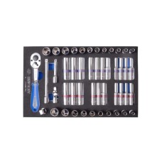 Набір інструментів KING TONY 1/4" 48 шт. в ложементі (9-2548CRV)