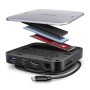 Порт-реплікатор AXAGON USB 3.2 Gen 2 (3.1 Gen 2) Type-C 9in1 hub, 10 Gbps. grey (HMC-UFO)