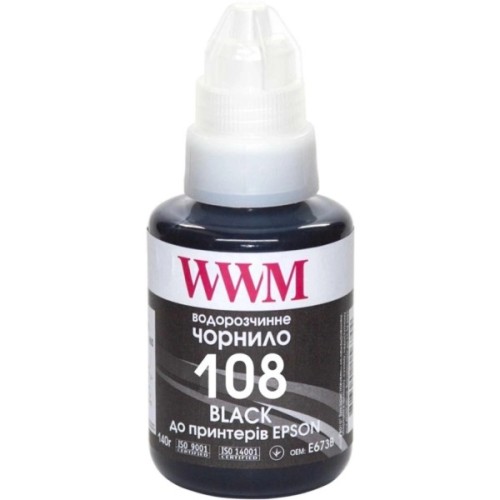 Чорнило WWM Epson L8050/L18050 140г Black KeyLock (E108B)