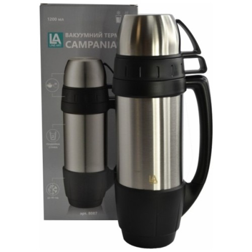 Термос Line Art Campania 1200 мл сріблястий (8087LA-7)