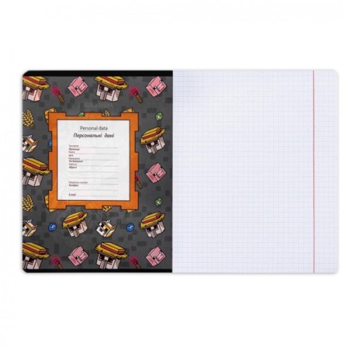 Зошит Yes Minecraft. Team 12 аркушів клітинка (767496)