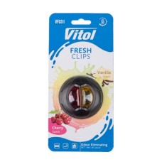 Ароматизатор для автомобіля VITOL Fresh Clips Cherry +Vanilla (VFC01)
