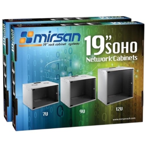 Шафа настінна Mirsan SOHO 9U 19" 535x600 мм (MR.SOH09U60DE.02)