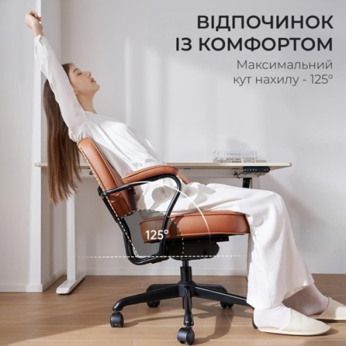 Офісне крісло Sihoo L3C PVC, Vintage Brown (L3C-N201)