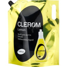 Засіб для ручного миття посуду Clerom Lemon Дой-пак 1100 мл (4820287020036)