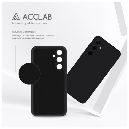 Чохол до мобільного телефона ACCLAB Silicone Case Samsung Galaxy A35 Black (1283126601958)