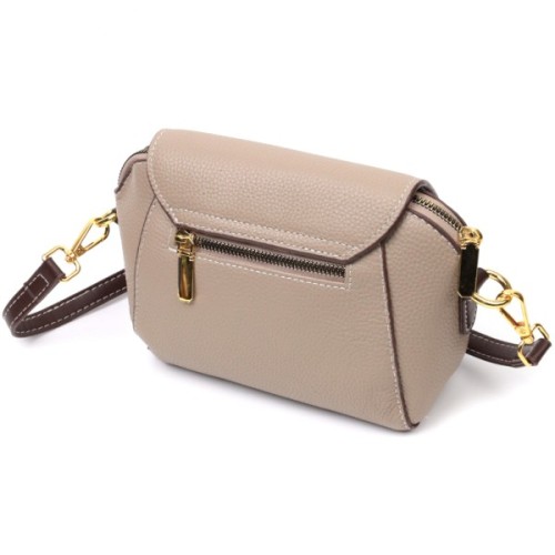 Сумка Vintage З натуральної шкіри Бежева (22267)