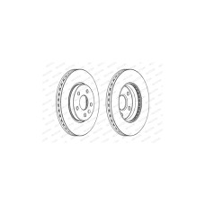 Гальмівний диск FERODO DDF1869