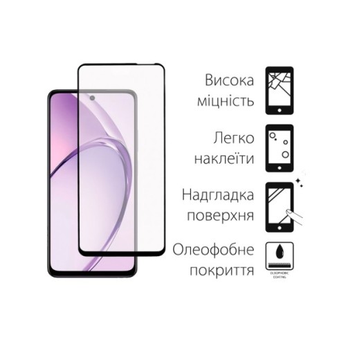 Скло захисне Dengos Oppo A40m Black 2 pcs (DG-TG2P-80)