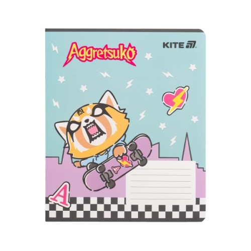 Зошит Kite Aggretsuko, 18 аркушів, клітинка (AR25-236)