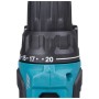 Шуруповерт Makita DDF490WV, 18V, АКБ 1x2Ah, 27·65Нм, 0-500·0-1900об/хв, кейс, 1.4кг (DDF490WV)