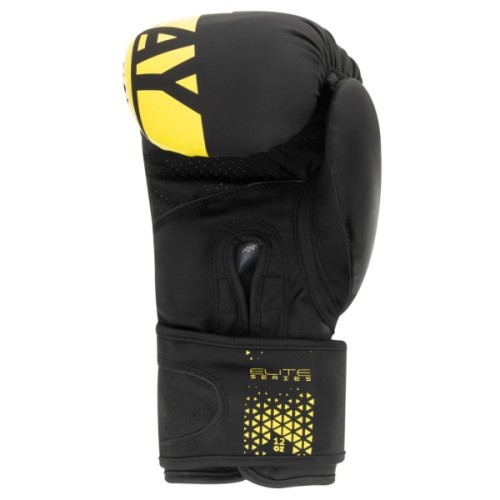 Боксерські рукавички PowerPlay 3086 Matt Challenger Чорно-Жовті 14 унцій (PP_3086_14oz_Bl/Yellow)