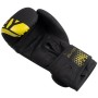 Боксерські рукавички PowerPlay 3086 Matt Challenger Чорно-Жовті 14 унцій (PP_3086_14oz_Bl/Yellow)
