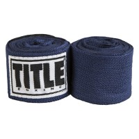 Бинт для спорту Title Boxing Select 180" Semi Elastic Mexican 4.5м Navy (SMHW XL NV)
