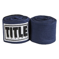 Бинт для спорту Title Boxing Select 180" Semi Elastic Mexican 4.5м Navy (SMHW XL NV) Бинт для спорту Title Boxing Select 180" Semi Elastic Mexican 4.5м Navy (SMHW XL NV)