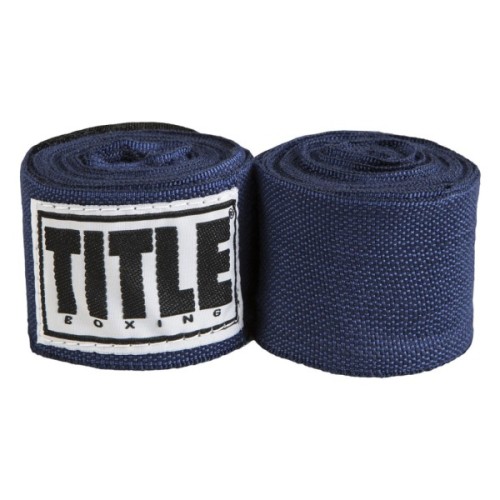 Бинт для спорту Title Boxing Select 180" Semi Elastic Mexican 4.5м Navy (SMHW XL NV)