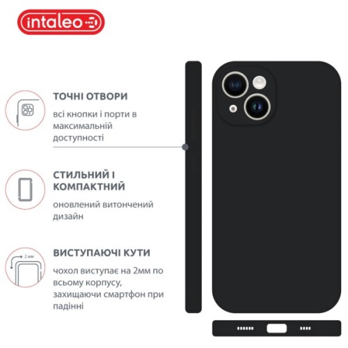 Чохол до мобільного телефона Intaleo SoftShell Apple iPhone 14 Plus Black (1283126557736)