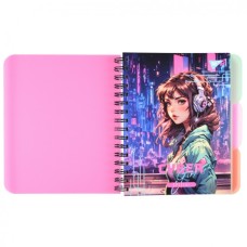 Блокнот Yes А4 Cyber girl 144 аркуша пластикова обкладинка (681964)