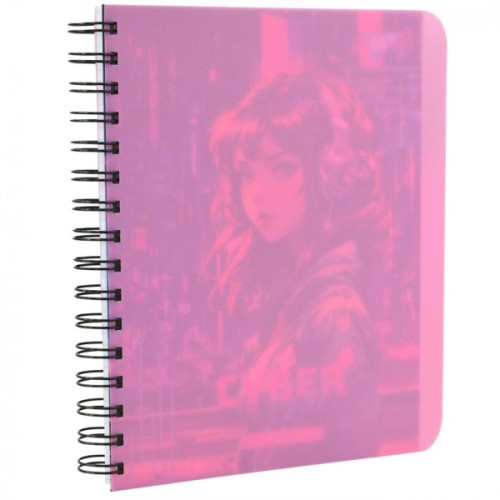 Блокнот Yes А4 Cyber girl 144 аркуша пластикова обкладинка (681964)