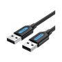 Дата кабель USB 2.0 AM/AM 1.0m black Vention (COJBF)